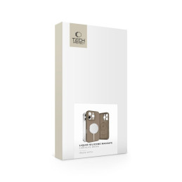 „Tech-Protect“ skysto silikono „MagSafe“ dėklas, skirtas „iPhone 16 Pro“ – rudas