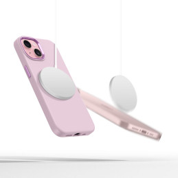 „Tech-Protect“ silikoninis PU „MagSafe“ iPhone 15 dėklas – rožinis