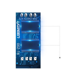 Ugreen konsolės kabelis USB - Ethernet RJ45 adapteris 1,5 m juodas (CM204)
