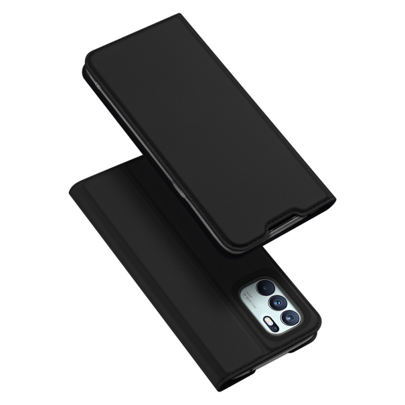 Dux Ducis Skin Pro dėklo dėklo dangtelis su atvartu, skirtas Oppo Reno6 4G juodas