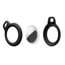 „Tech-Protect Rough“ dviejų dėklų pakuotė, skirta „Apple AirTag“ – juoda