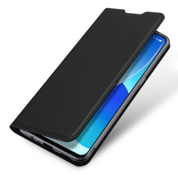 Dux Ducis Skin Pro dėklo dėklo dangtelis su atvartu, skirtas Oppo Reno6 4G juodas