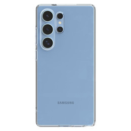 „Spigen“ skystųjų kristalų dėklas, skirtas „Samsung Galaxy S25 Ultra“ – skaidrus