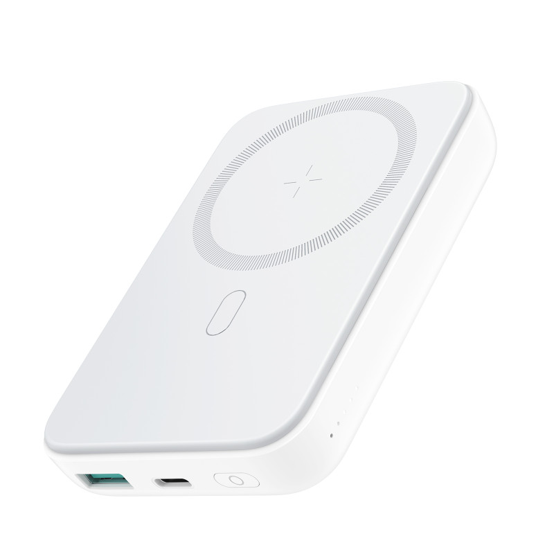 Joyroom JR-W020 20W 10000mAh MagSafe maitinimo blokas + USB-A - USB-C laidas 0,25 m - baltas