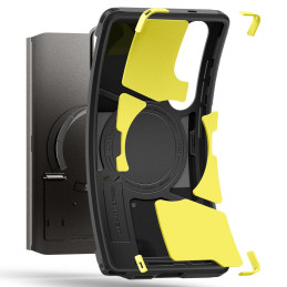 „Spigen Tough Armor MagSafe“ dėklas, skirtas „Samsung Galaxy S25 Ultra“ – pilkas