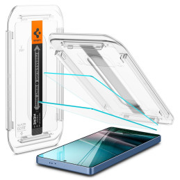 „Spigen Glas.tR EZ FIT“ 2 grūdinto stiklo pakuotė, skirta „Samsung Galaxy S25 Ultra“ – skaidri.