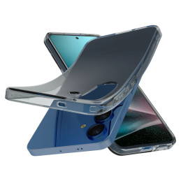 „Spigen“ skystųjų kristalų dėklas, skirtas „Samsung Galaxy S25+“ – skaidrus