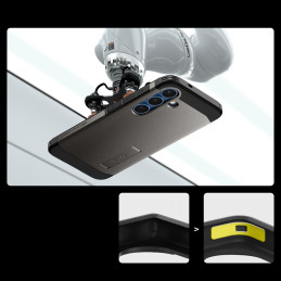 „Spigen Tough Armor MagSafe“ dėklas, skirtas „Samsung Galaxy S25+“ – pilkas