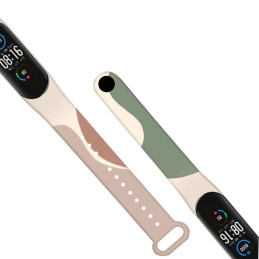 Dirželis Moro apyrankė, skirta Xiaomi Mi Band 4 / Mi Band 3 Silikoninio dirželio laikrodžio apyrankės modelis 4