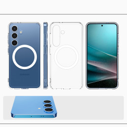 „Spigen Ultra Hybrid Mag“ dėklas, skirtas „Samsung Galaxy S25+“ – skaidrus