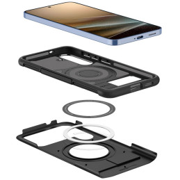 „Spigen Slim Armor“ dėklas, skirtas „Samsung Galaxy S25+“ – juodas