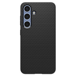 „Spigen Liquid Air“ dėklas, skirtas „Samsung Galaxy S25“ – matinės juodos spalvos