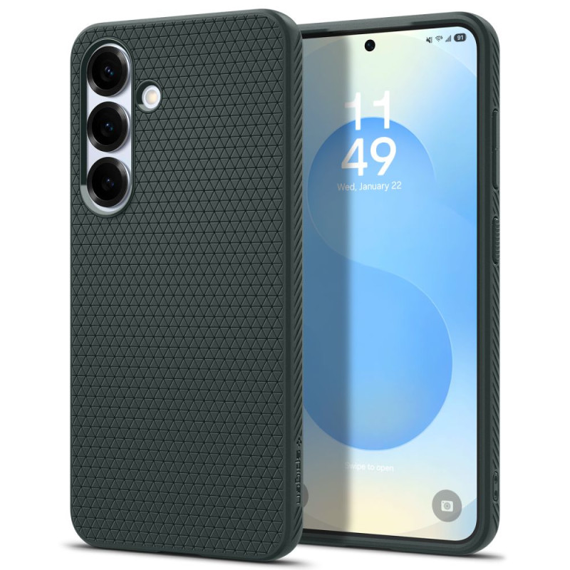 „Spigen Liquid Air“ dėklas, skirtas „Samsung Galaxy S25“ – žalias