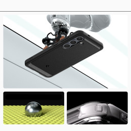 „Spigen Rugged Armor Mag MagSafe“ dėklas, skirtas „Samsung Galaxy S25“ – matinės juodos spalvos
