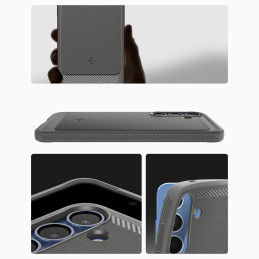 „Spigen Rugged Armor Mag MagSafe“ dėklas, skirtas „Samsung Galaxy S25“ – pilkas