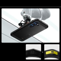 „Spigen Tough Armor MagSafe“ dėklas, skirtas „Samsung Galaxy S25“ – juodas