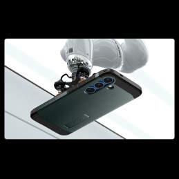 „Spigen Tough Armor MagSafe“ dėklas, skirtas „Samsung Galaxy S25“ – žalias