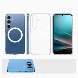 „Spigen Ultra Hybrid Mag“ dėklas, skirtas „Samsung Galaxy S25“ – skaidrus