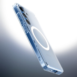 „Spigen Ultra Hybrid Mag“ dėklas, skirtas „Samsung Galaxy S25“ – skaidrus
