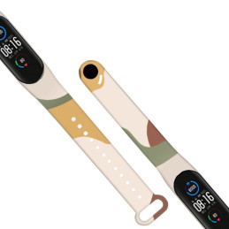 Dirželis Moro apyrankė, skirta Xiaomi Mi Band 4 / Mi Band 3 Silikoninio dirželio laikrodžio apyrankės modelis 7