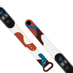 Dirželis Moro apyrankė, skirta Xiaomi Mi Band 4 / Mi Band 3 Silikoninio dirželio laikrodžio apyrankės modelis 8