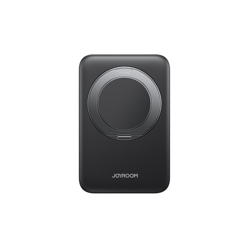 „Joyroom JR-PBM12“ 10000mAh 22,5W Qi2 išorinė baterija, suderinama su „MagSafe“, su žiediniu pagrindu - juoda