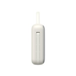 „Joyroom JR-PBF27“ 10000mAh 22,5W išorinė baterija su integruotu USB-C ir „Lightning“ laidu – balta