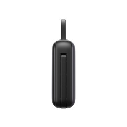 „Joyroom JR-PBF27“ 10000mAh 22,5W išorinė baterija su integruotu USB-C ir „Lightning“ laidu - juoda