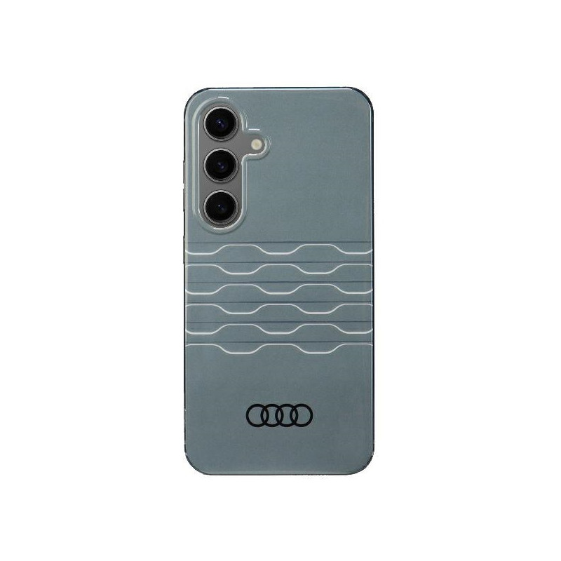 Audi IML geometrinio rašto dėklas, skirtas Samsung Galaxy S24 - pilkas