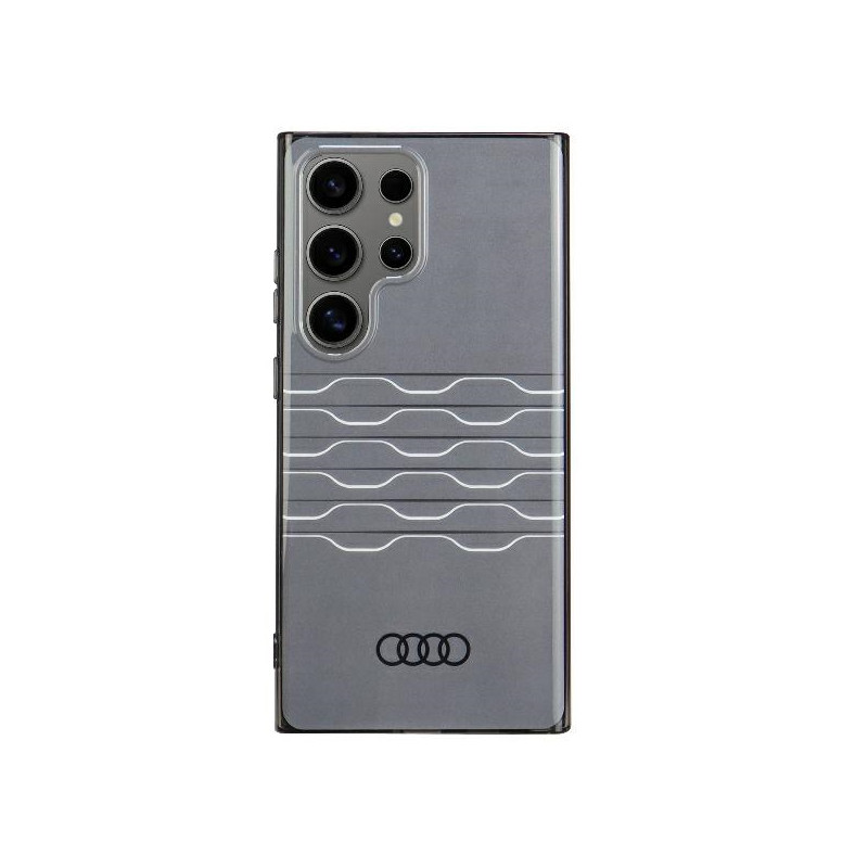 Audi IML geometrinio rašto dėklas, skirtas Samsung Galaxy S24 Ultra - juodas