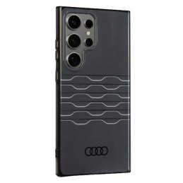 Audi IML geometrinio rašto dėklas, skirtas Samsung Galaxy S24 Ultra - juodas