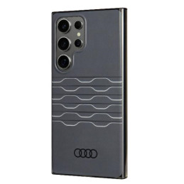Audi IML geometrinio rašto dėklas, skirtas Samsung Galaxy S24 Ultra - juodas