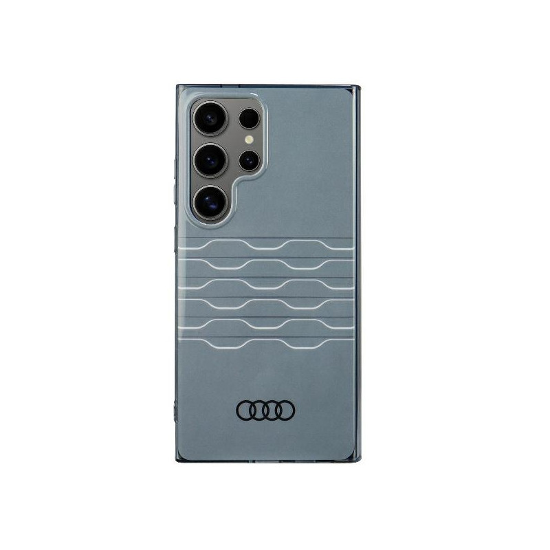 Audi IML geometrinio rašto dėklas, skirtas Samsung Galaxy S24 Ultra - pilkas
