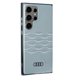 Audi IML geometrinio rašto dėklas, skirtas Samsung Galaxy S24 Ultra - pilkas