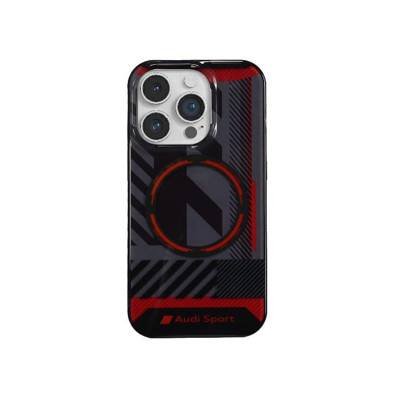 „Audi IML Sport MagSafe“ dėklas, skirtas „iPhone 14 Pro 6.1“ – juodas