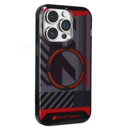 „Audi IML Sport MagSafe“ dėklas, skirtas „iPhone 14 Pro 6.1“ – juodas