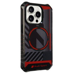 „Audi IML Sport MagSafe“ dėklas, skirtas „iPhone 15 Pro Max 6.7“ – juodas