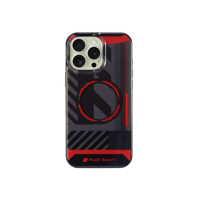 „Audi IML Sport MagSafe“ dėklas, skirtas „iPhone 16 Pro Max 6.9“ – juodas
