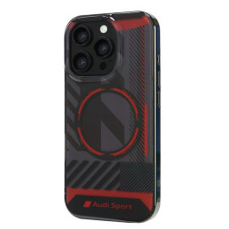„Audi IML Sport MagSafe“ dėklas, skirtas „iPhone 16 Pro 6.3“ – juodas