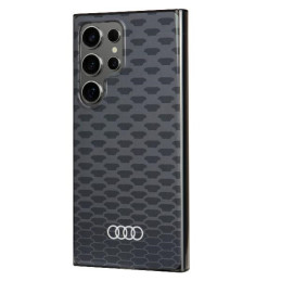„Audi IML“ siuvinėjimo rašto „MagSafe“ dėklas, skirtas „Samsung Galaxy S24 Ultra“ – juodas