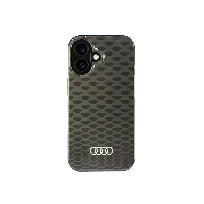 „Audi IML“ siuvinėjimo raštas „MagSafe iPhone 16 6.1“ dėkle – juodas