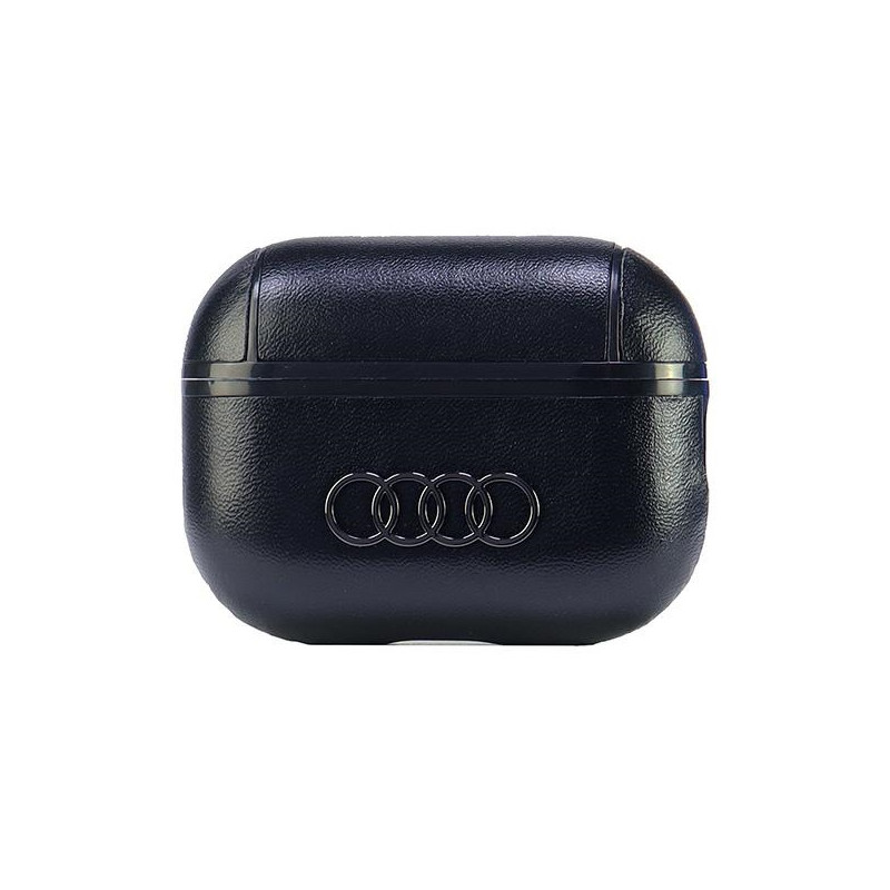 „Audi“ odinis dėklas su dideliu logotipu, skirtas „AirPods Pro 2“ – juodas