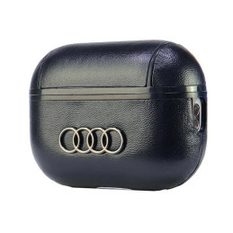 „Audi“ odinis dėklas su dideliu logotipu, skirtas „AirPods Pro 2“ – juodas