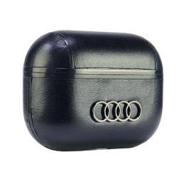 „Audi“ odinis dėklas su dideliu logotipu, skirtas „AirPods Pro 2“ – juodas