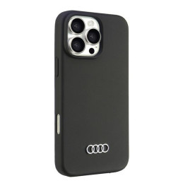 Audi silikoninis dėklas, skirtas iPhone 16 Pro Max 6.9" – juodas