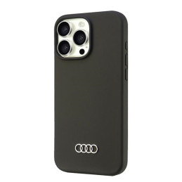 Audi silikoninis dėklas, skirtas iPhone 16 Pro Max 6.9" – juodas