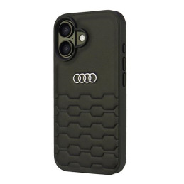 Audi sintetinės odos iPhone 16 6.1" dėklas – juodas
