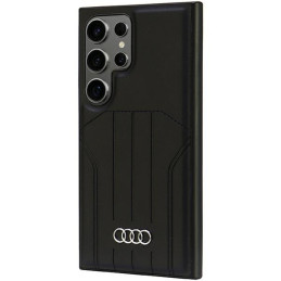 Audi sintetinės odos „MagSafe“ dėklas, skirtas „Samsung Galaxy S24 Ultra“ – juodas