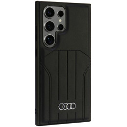 Audi sintetinės odos „MagSafe“ dėklas, skirtas „Samsung Galaxy S24 Ultra“ – juodas