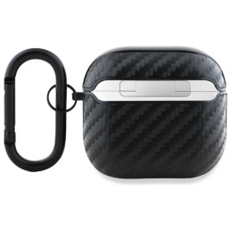 BMW Carbon M kolekcijos dėklas, skirtas AirPods 4 ausinėms – juodas